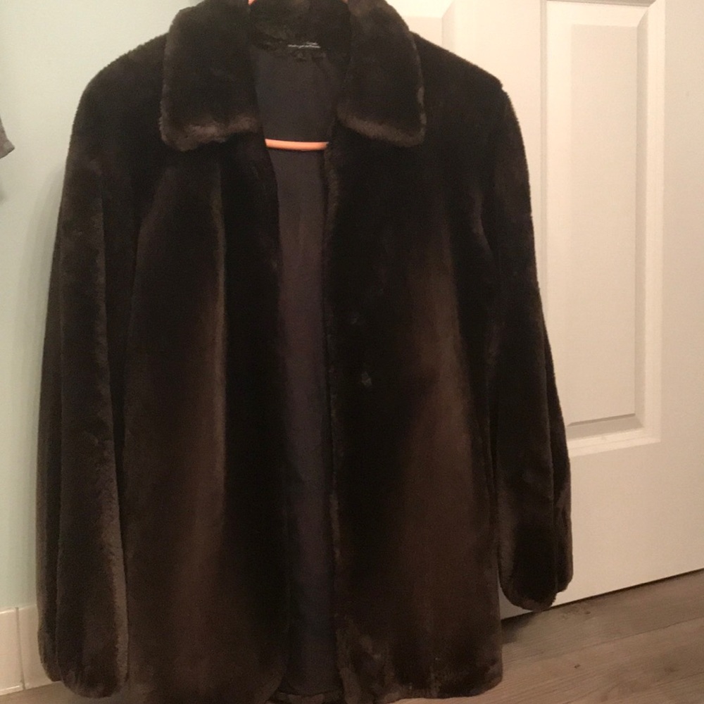 Real fur coat